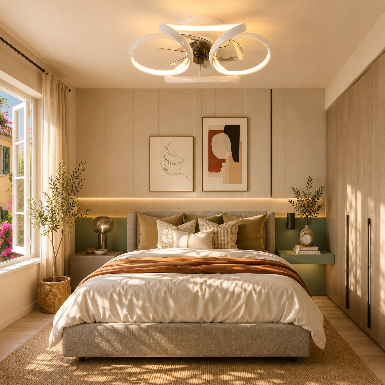 Flower Ceiling Fan Light