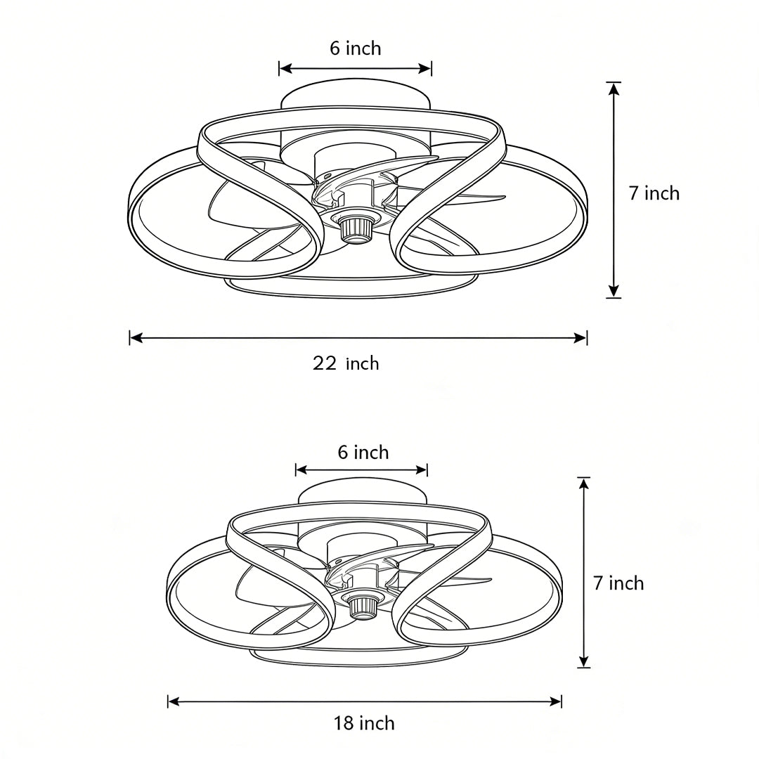 Flower Ceiling Fan Light
