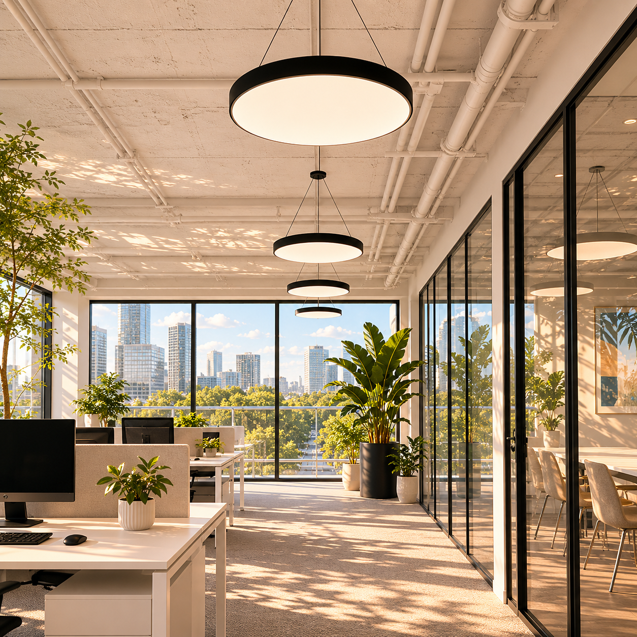 Minimalist Round Pendant Light