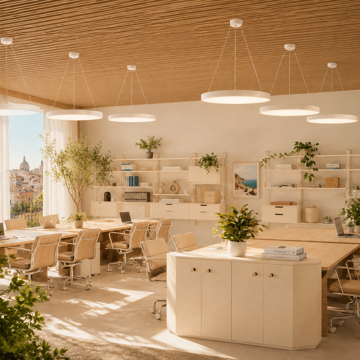 Minimalist Round Pendant Light