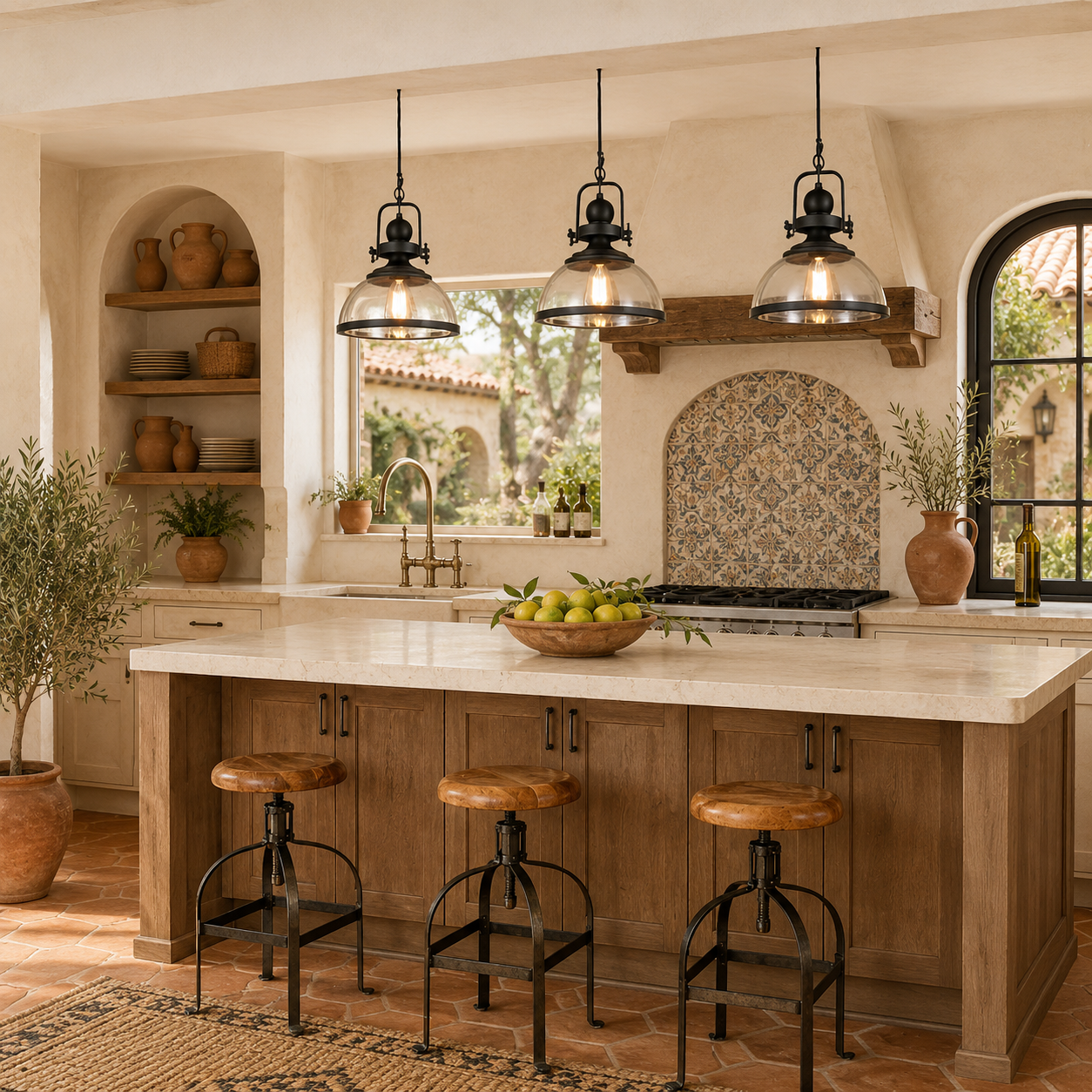 Retro Glass Pendant Light